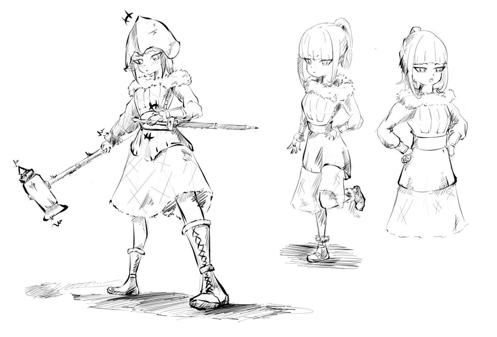 Внешность Чи - девушки - воина с золотистыми волосами