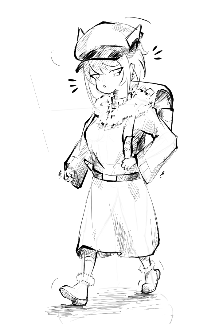 Внешность Мини - травнице с темно-зелеными волосами