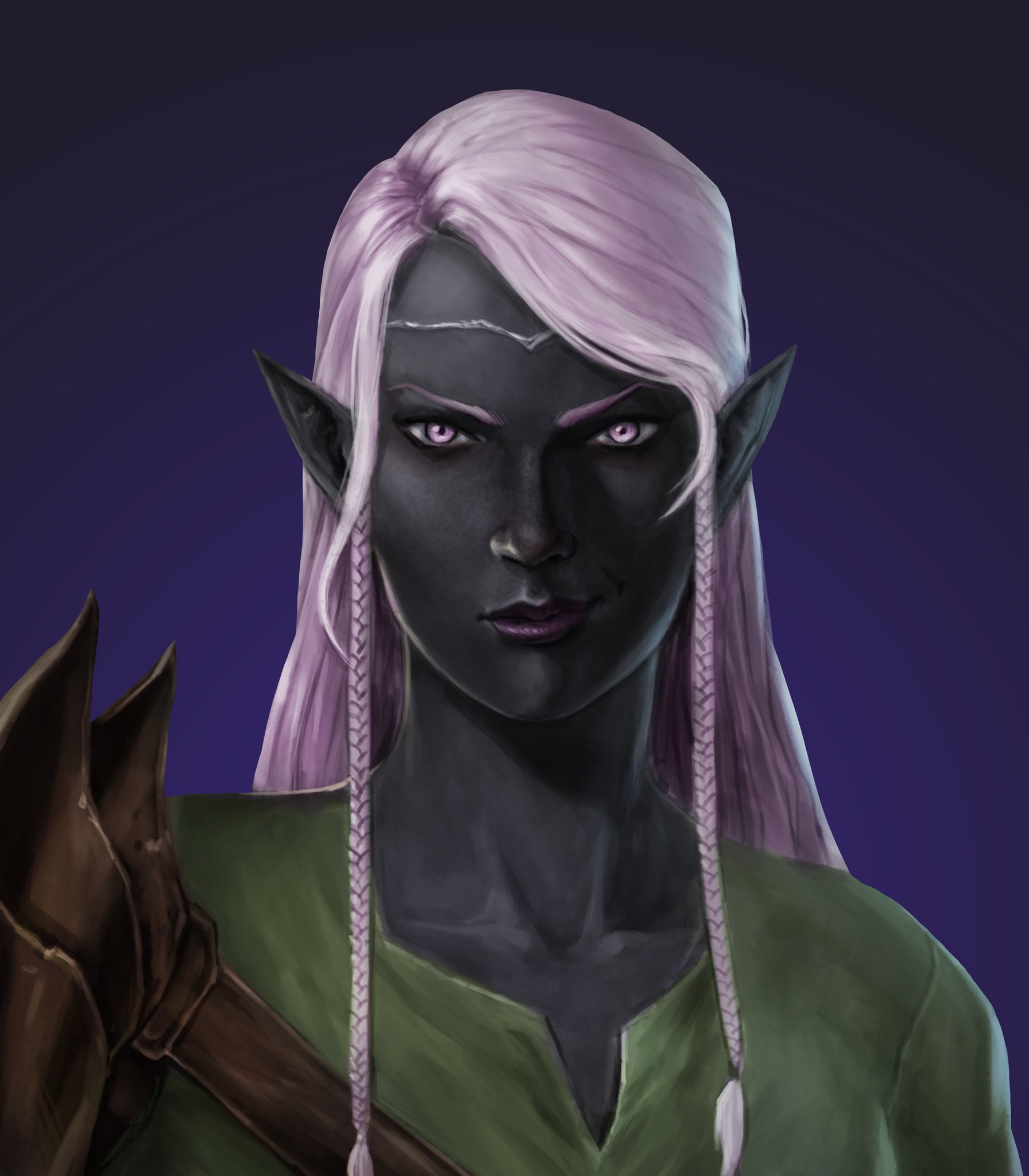 Dark elf by sana. Бергиньон Бэнр. Тиаго Бэнр. Дроу эльфы. Ивоннель Бэнр.